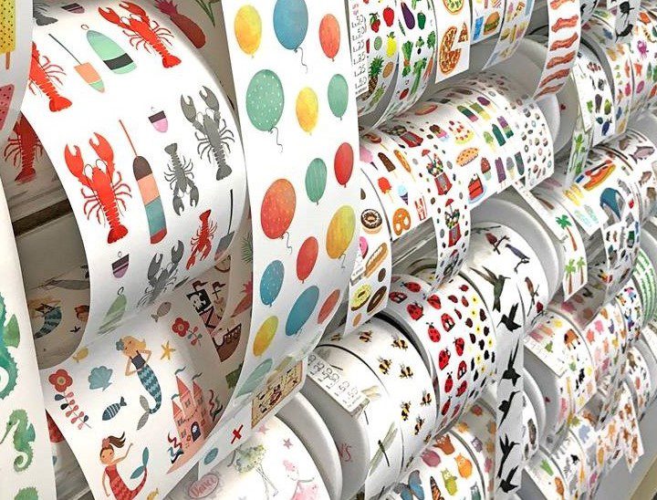 An image of lots of stickers